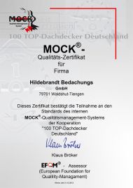 Qualitätsmanagement-Zertifikat der EFQM
